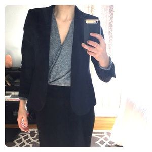 Navy Blue Zara Basic Blazer